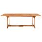 Preview: Garten-Esstisch 220x90x75 cm Massivholz Akazie