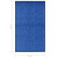 Preview: Fußmatte Waschbar Blau 90x150 cm