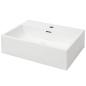 Preview: Waschbecken mit Hahnloch Keramik Wei? 51,5x38,5x15 cm
