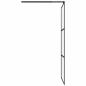Preview: Duschwand für Walk-In Dusche 80x195 cm ESG Mattiert Schwarz