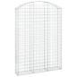 Preview: Gabione mit Hochbogen 150x30x200/220 cm Verzinktes Eisen