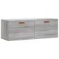 Preview: Wandschrank Grau Sonoma 100x36,5x35 cm Holzwerkstoff
