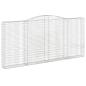 Preview: Gabione mit Hochbogen 400x30x180/200 cm Verzinktes Eisen