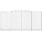 Preview: Gabione mit Hochbogen 400x30x180/200 cm Verzinktes Eisen