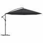 Preview: Ampelschirm mit Aluminium-Mast 350 cm Schwarz
