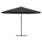 Preview: Ampelschirm mit Aluminium-Mast 350 cm Schwarz