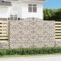 Preview: ARDEBO.de - Gabione mit Hochbogen 300x50x200/220 cm Verzinktes Eisen