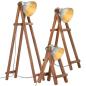 Preview: ARDEBO.de - Stehlampen 3 Stk. Silbern E27 Mango Massivholz