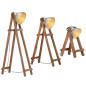 Preview: Stehlampen 3 Stk. Silbern E27 Mango Massivholz