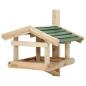 Preview: Vogelfutterhaus Massivholz 35x29,5x21 cm