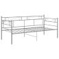 Preview: Schlafsofa Bettgestell Grau Metall 90x200 cm