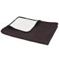 Preview: Zweiseitige Tagesdecke Gesteppt 230 x 260 cm Creme und Braun