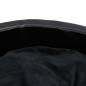 Preview: Hundebett Schwarz 69x59x19 cm Plüsch und Kunstleder