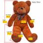 Preview: Weicher XXL-Plüsch-Teddybär Braun 85 cm