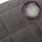 Preview: Gewichtsdecke mit Bezug Grau 200x225 cm 13 kg Stoff