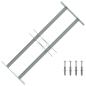 Preview: ARDEBO.de - Fenstergitter Verstellbar mit 2 Querstäben 500-650 mm