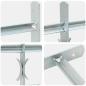 Preview: Fenstergitter Verstellbar mit 2 Querstäben 500-650 mm