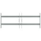 Preview: Fenstergitter Verstellbar mit 2 Querstäben 500-650 mm