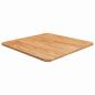 Preview: ARDEBO.de - Tischplatte Quadratisch Hellbraun 50x50x1,5cm Behandelte Eiche