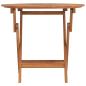 Preview: Gartentisch Klappbar Ø 85x75 cm Massivholz Teak