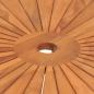 Preview: Gartentisch Klappbar Ø 85x75 cm Massivholz Teak