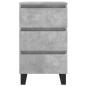 Preview: Nachttische 2 Stk. Betongrau 40x35x69 cm Holzwerkstoff