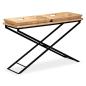 Preview: ARDEBO.de - Konsolentisch Mangoholz Massiv 130 x 40 x 80 cm