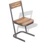 Preview: Esszimmerstühle 2 Stk. Massivholz Teak