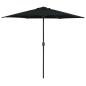 Preview: ARDEBO.de - Sonnenschirm mit Aluminium-Mast 270x246 cm Schwarz
