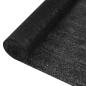 Preview: ARDEBO.de - Zaunblende Schwarz 1,5x25 m HDPE 150 g/m²