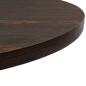 Preview: Bistrotisch MDF und Stahl Rund 80×75 cm Dunkle Esche