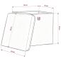 Preview: Aufbewahrungsboxen mit Deckeln 4 Stk. Babyblau 32x32x32cm Stoff