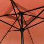 Preview: Sonnenschirm mit Metall-Mast 300x200 cm Terrakotta