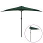 Preview: Balkon-Sonnenschirm mit Alu-Mast Grün 300x155 cm Halbrund