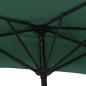 Preview: Balkon-Sonnenschirm mit Alu-Mast Grün 300x155 cm Halbrund