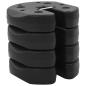 Preview: Pavillon-Gewichte 4 Stk. Schwarz 220x50 mm Beton