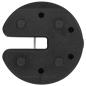 Preview: Pavillon-Gewichte 4 Stk. Schwarz 220x50 mm Beton