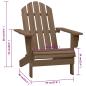 Preview: Gartenstuhl Holz Braun