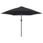 Preview: Sonnenschirm mit Metall-Mast 300 cm Schwarz