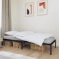 Preview: ARDEBO.de - Bettgestell Metall Schwarz 80x200 cm