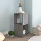 Preview: ARDEBO.de - Drehregal Betongrau 34,5x34,5x75,5 cm Holzwerkstoff