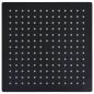 Preview: Regenbrause Edelstahl 25x25 cm Quadrat Schwarz