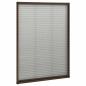 Preview: Insektenschutz-Plissee für Fenster Aluminium Braun 80x120 cm