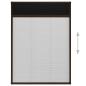 Preview: Insektenschutz-Plissee für Fenster Aluminium Braun 80x120 cm