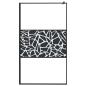Preview: Duschwand f?r Walk-In Dusche 115x195 cm ESG Steindesign Schwarz