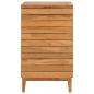 Preview: Wäschekorb 40×40×70 cm Teak Massivholz