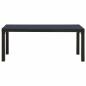 Preview: Gartenbank 110 cm Stahl und WPC Schwarz