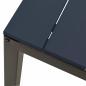 Preview: Gartenbank 110 cm Stahl und WPC Schwarz