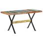 Preview: ARDEBO.de - Esstisch 140x70x76 cm Altholz Massiv