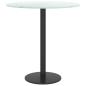 Preview: Tischplatte Wei? ?40x0,8 cm Hartglas in Marmoroptik